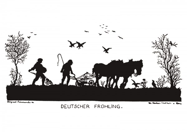 Postkarte: Deutscher Frühling (Martha Sachse-Schubert)