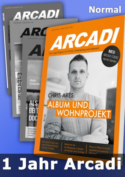 Arcadi Magazin Abo 1 Jahr