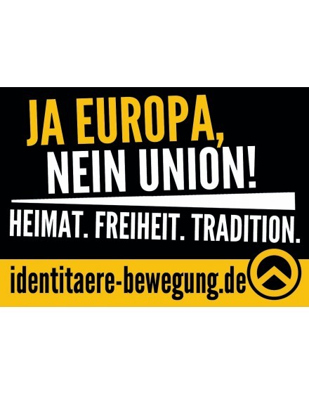 Aufkleber - Ja Europa, nein Union (50 Stk.)