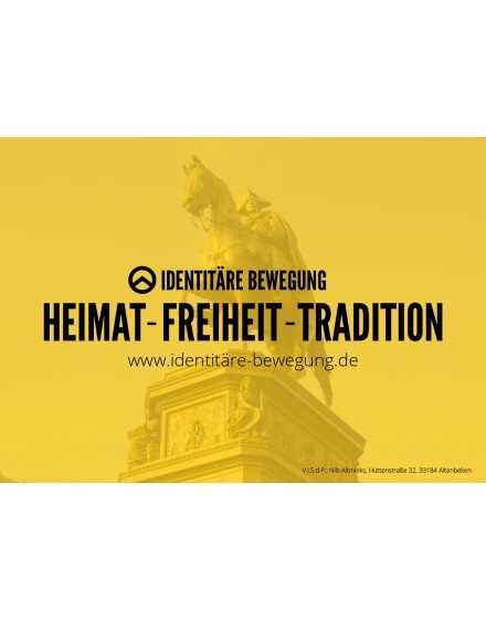 Aufkleber "Heimat-Freiheit-Tradition" (100 Stk.)