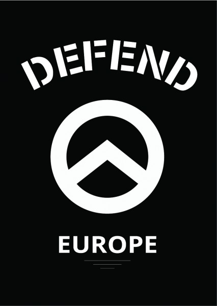 Aufkleber "Defend Europe" (50 Stück)